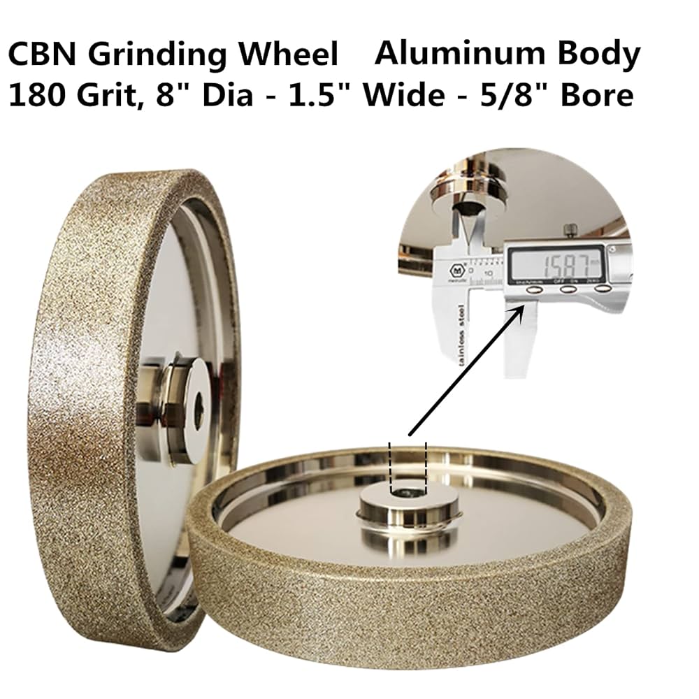 Amazon | CBNホイール 汎用CBN砥石200*38.1*15.875mm軸直径