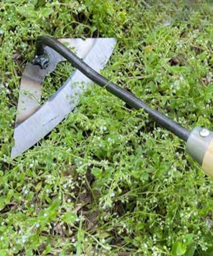 Miniatura 6 de HUYEHF Manual Weeders Sickle Very Sharp Edge Quick Work Garden Edger Tool Small Weeding Tools Suitable for Horticultural Enthusiasts Mini Garden