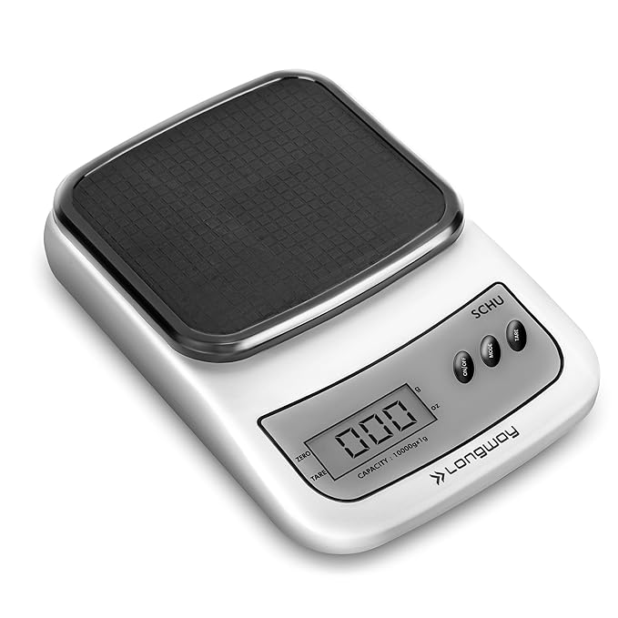 Longway LWKWS01 Multipurpose Portable Digital Kitchen Weighing Scale |Weight Machine With Back Light LCD Display | 2 Year Warranty (10 kg, Gray) - Expert Choice Deal with 74% Discount on Amazon | Valzo