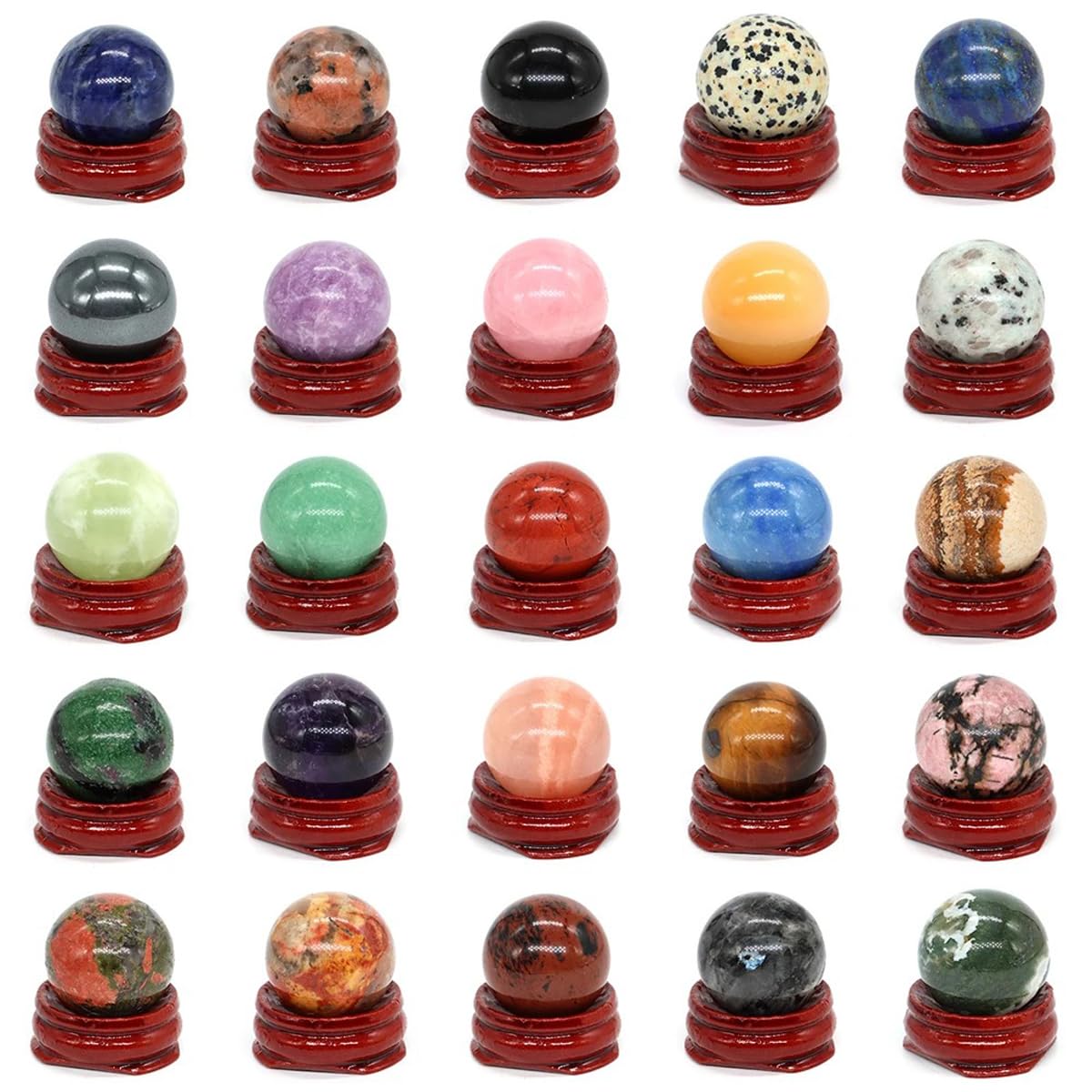 Bola de Cristal curativo, Esfera Pulida de energía Mineral, Ideal para decoración del hogar y masajes.