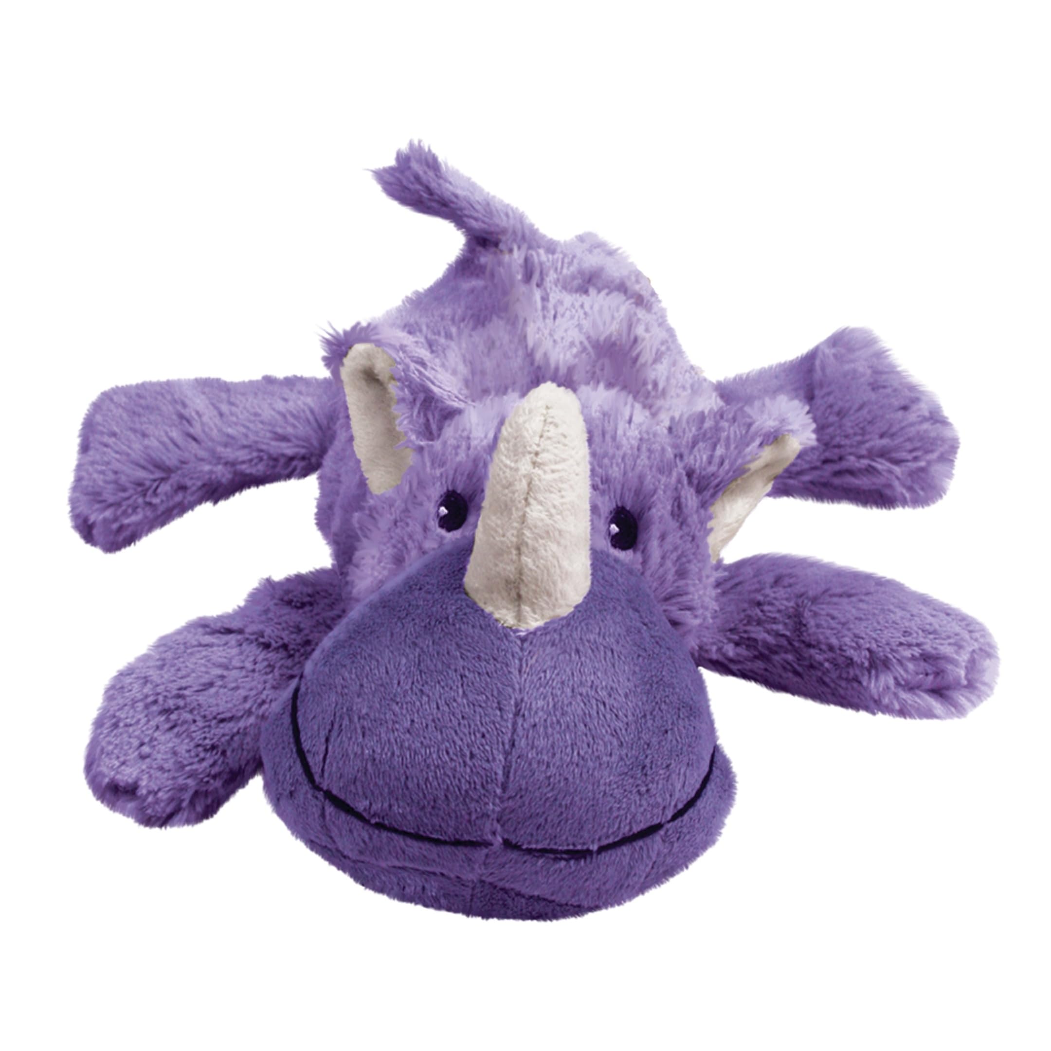 KONG - Cozie™ Rosie Rhino - Indoor Cuddle Squeaky Plush Dog Toy - For Small Dogs