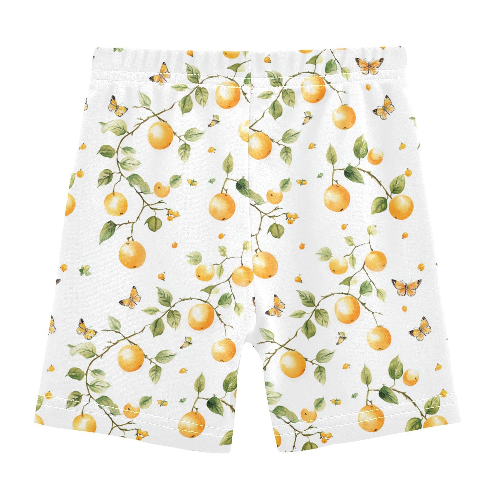 Kids Girls Shorts Tight Cotton Tumbling Shorts Bathing Suits for Beach 6T Sweet Golden Berry Fruit