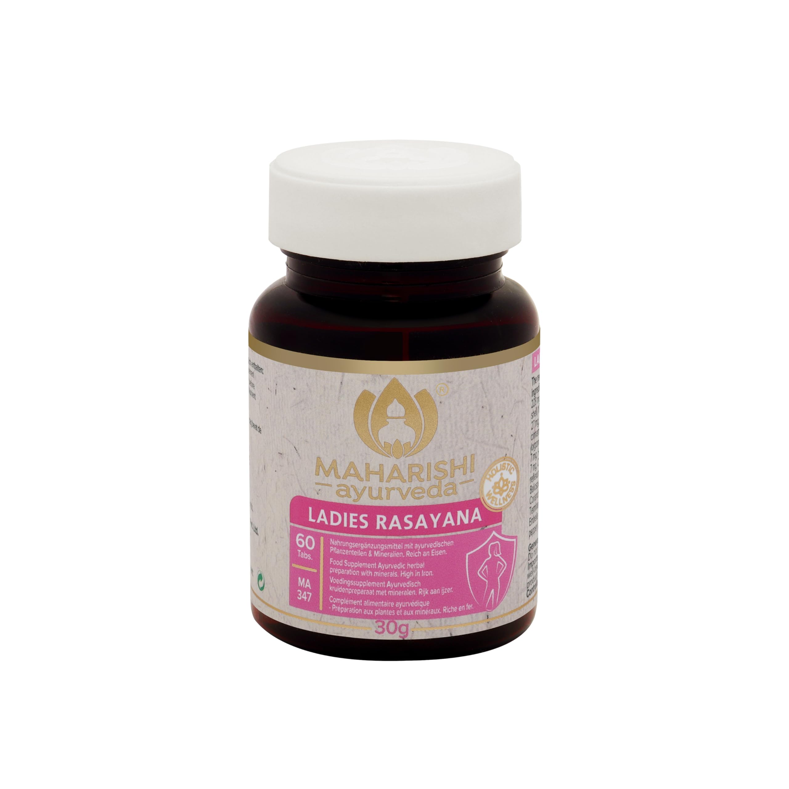 Maharishi Ayurveda Ladies Rasayana (für Frauen) | Nahrungsergänzungsmittel mit ausgewählten ayurvedischen Pflanzenteilen & Mineralien | Reich an Eisen | 60 Tabletten | 1 er Pack