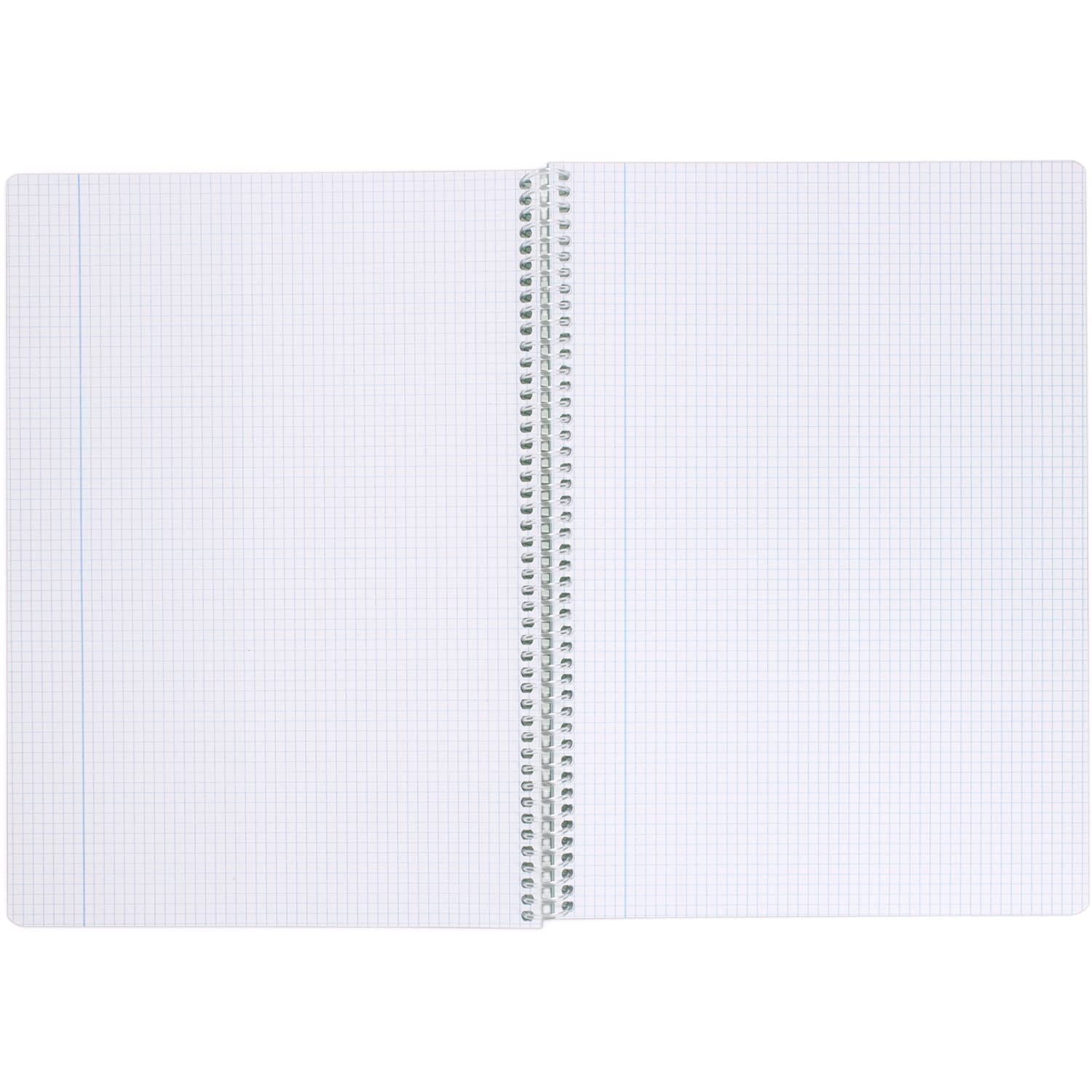 Quaderno A Spirale A4 Fluo Senza Fori - Quadretti 5 Millimetri Senza Margine