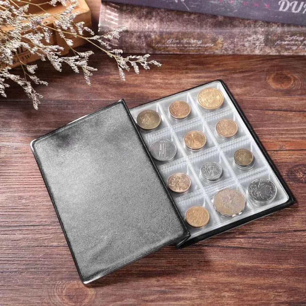 Münzsammelalbum mit 120 Fächern, für Münzen, Sammelalbum, Sammelbuch, Münzhalter, Geschenk, Grün, China