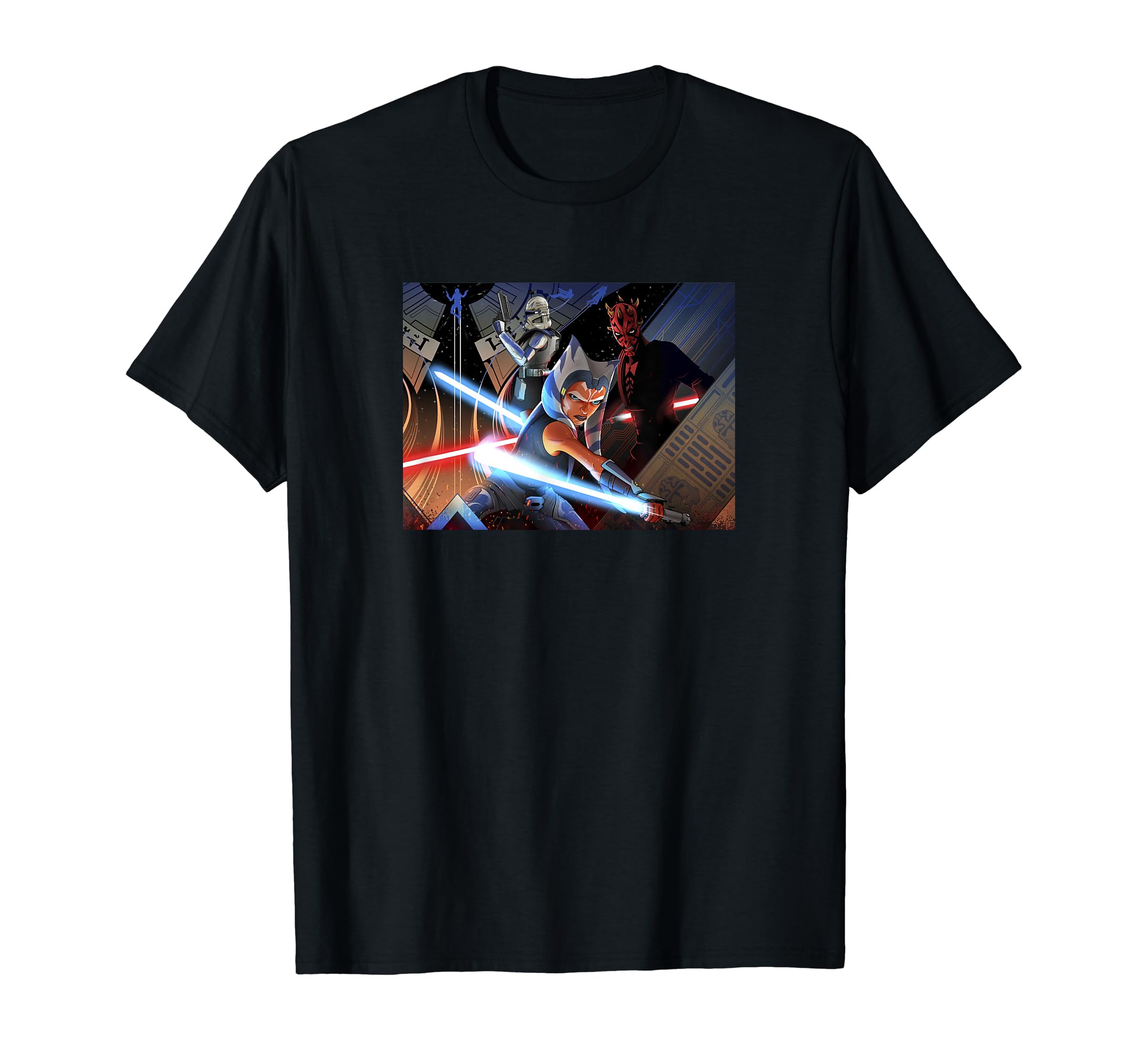 Star Wars: The Clone Wars Exclusive Ahsoka & Darth Maul Maglietta