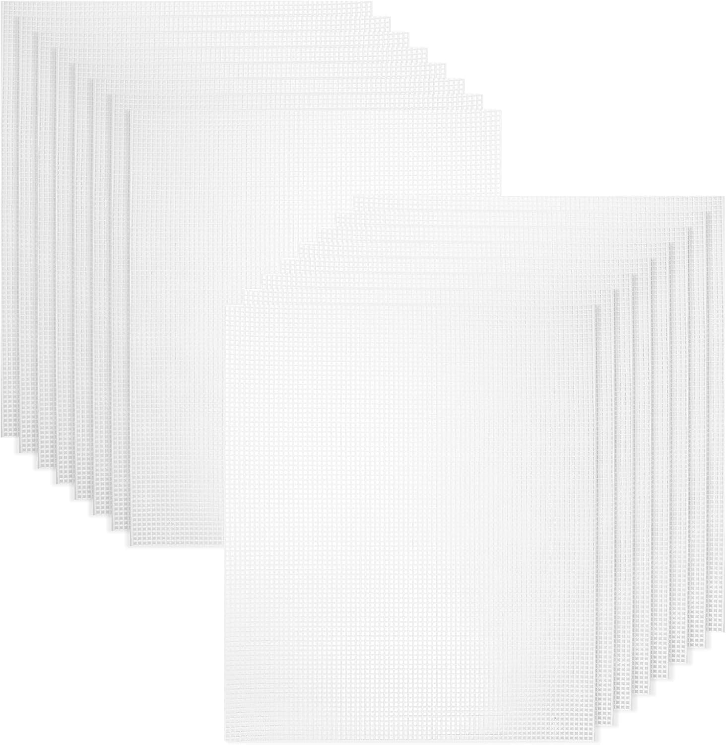 GLEEJON Mesh Plastic Canvas Sheets, 16 PCS Plastic Canvas