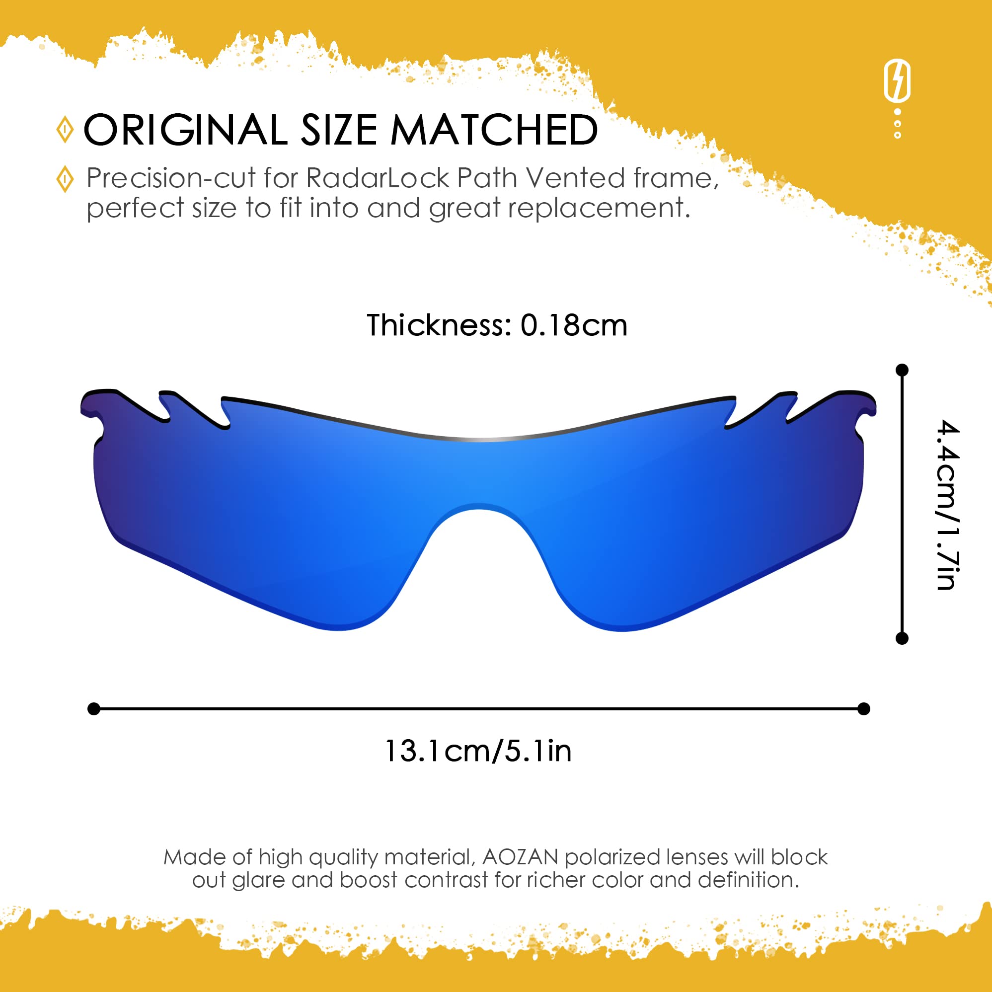 Amazon.com: AOZAN ANSI Z87.1 Replacement Lenses For Oakley