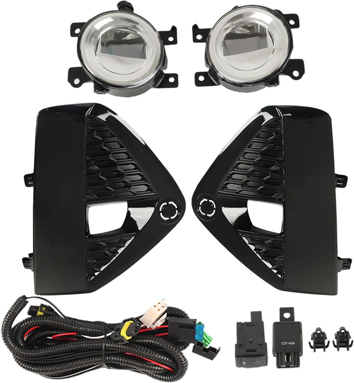 WFLNHB Fog Lamps Assembly Driving Lights Replacement for Nissan Murano 2019-2023 Fog Lights Driver and Passenger Side