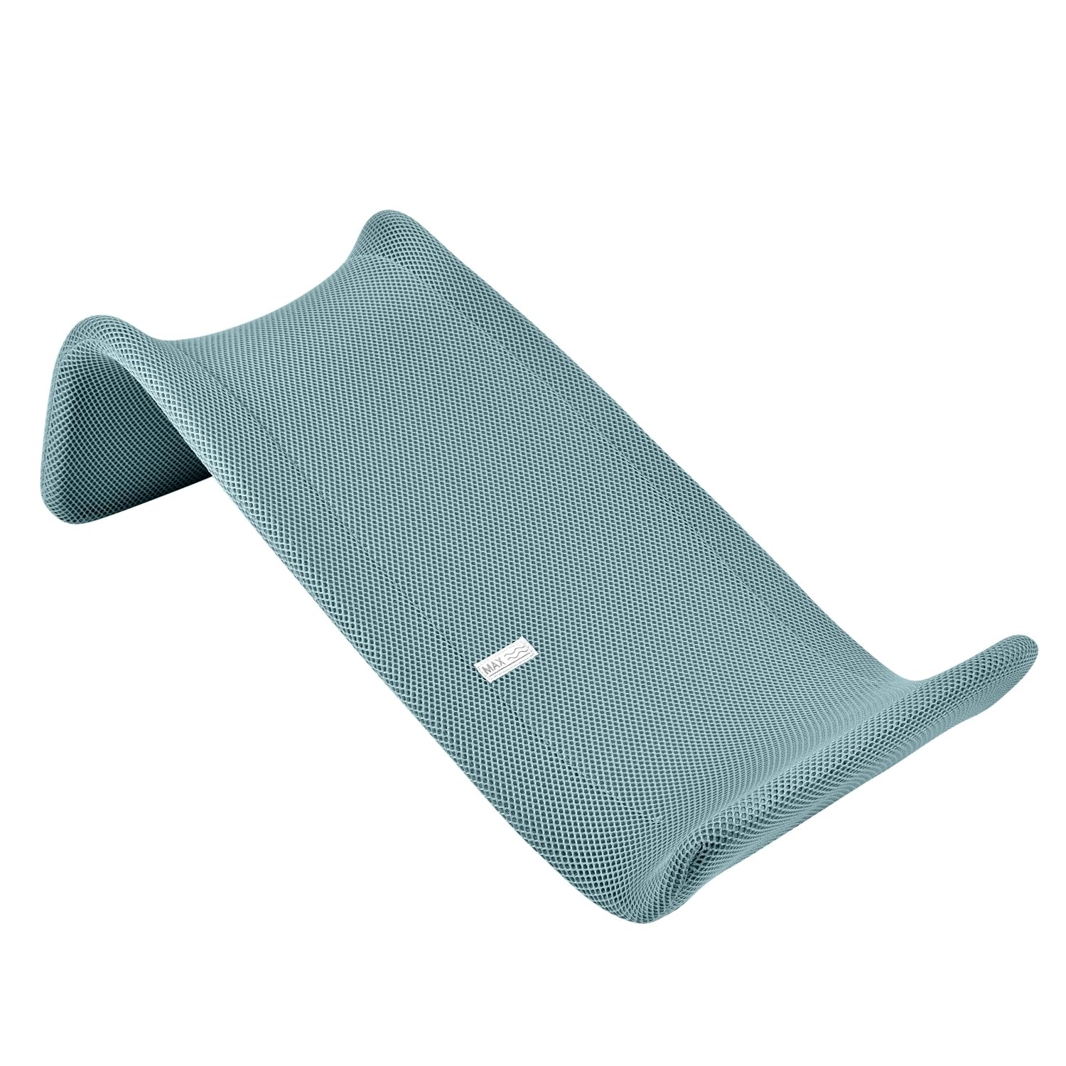 BÉABA Sdraietta da Bagno Neonato Ergonomica – Primo Utilizzo, Antiscivolo, Tessuto Mesh ad Asciugatura Rapida, Facile da Lavare, Comfort e Sicurezza – Blu Baltico