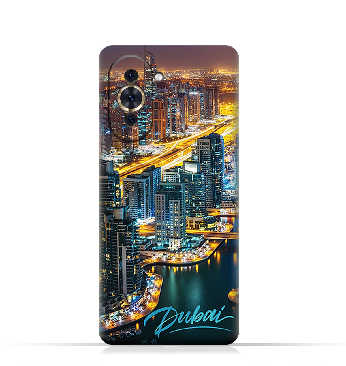 AMC Design TPU Mobile Case Cover for Huawei nova 10 with Dubai Marina Pattern