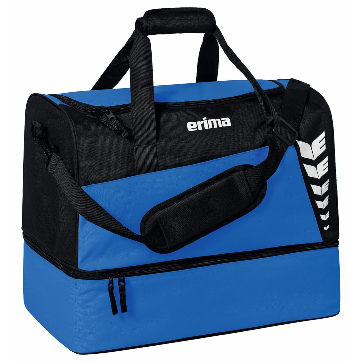 Erima Six Wings Sports Bag with Bottom Compartment, New Roy/Black, M