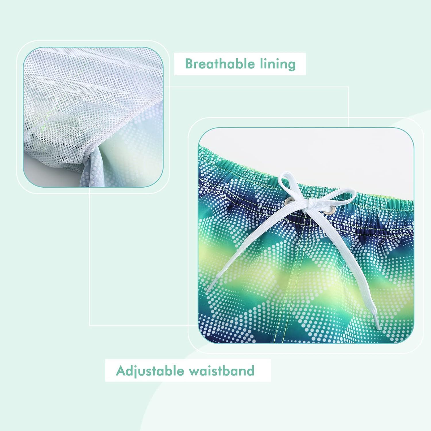 Moon Tree Boys Rash Guard Set for Boys 2 Piece Swimsuits Short Sleeve Bathing Suits with Trunks Quick Dry Swim Shirts - Image 5