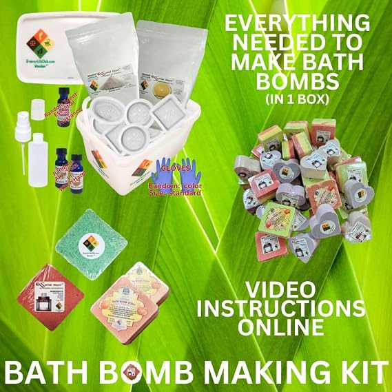 Essential Depot Bath Bomb Making Kit (Deconstructed) - Basic - Everything Needed to Make 12-15 Bath Bombs