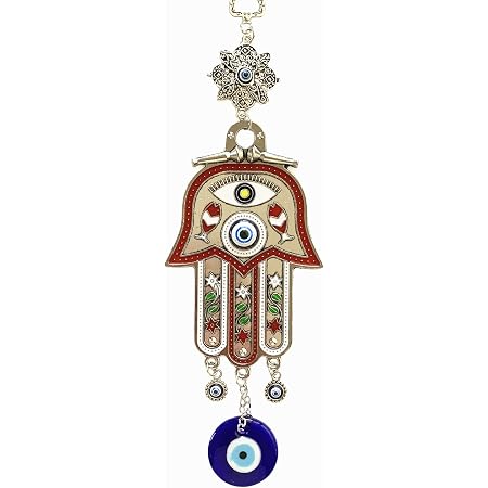Turkish Blue Evil Eye & Hamsa Hand Red String Bracelet For Men - Sterling Silver Lucky Protection Jewelry Gift