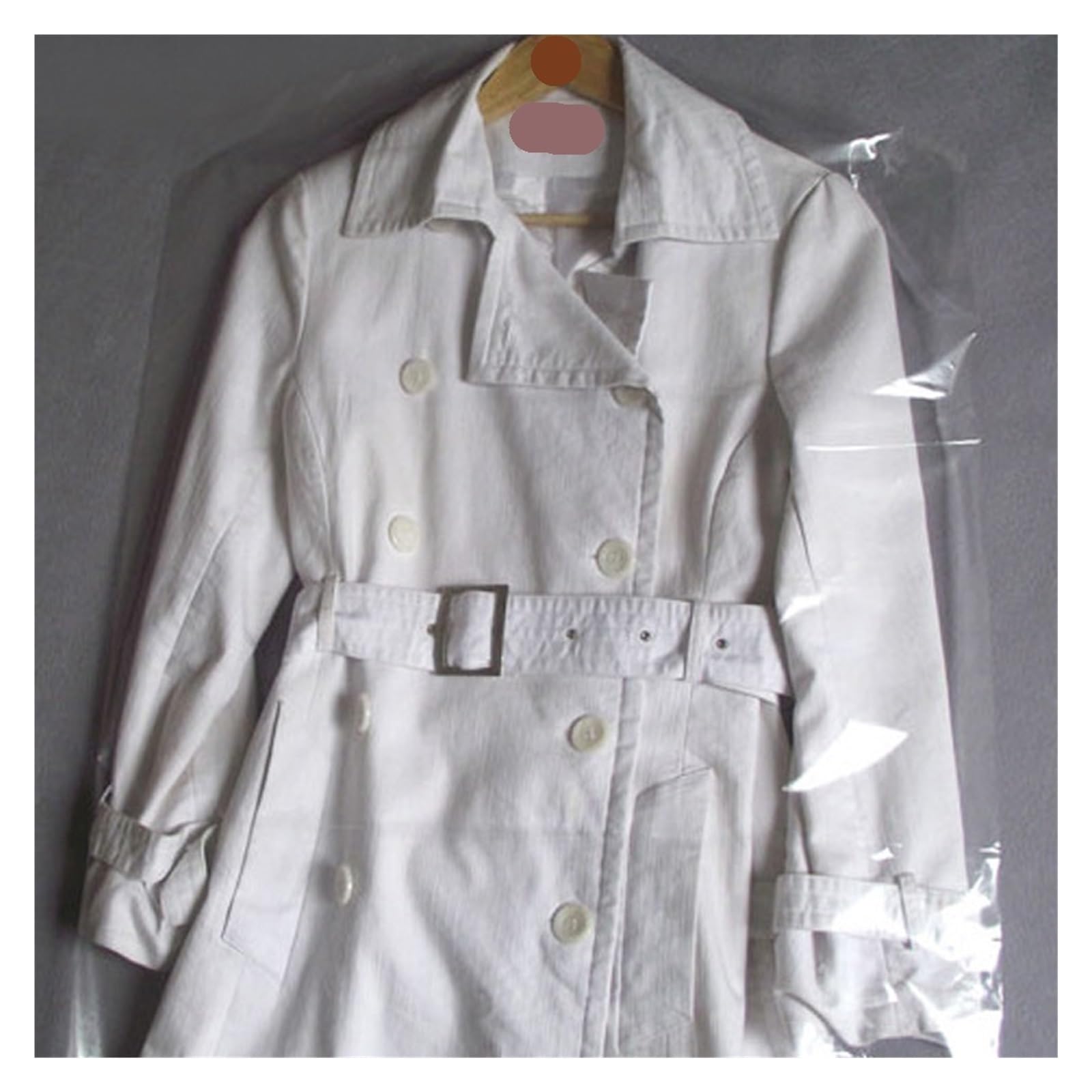 Garment Bag 10pcs Clothes Suit Garment Dustproof Cover Transparent Plastic Storage Bag Clothing Covers Household Merchandis