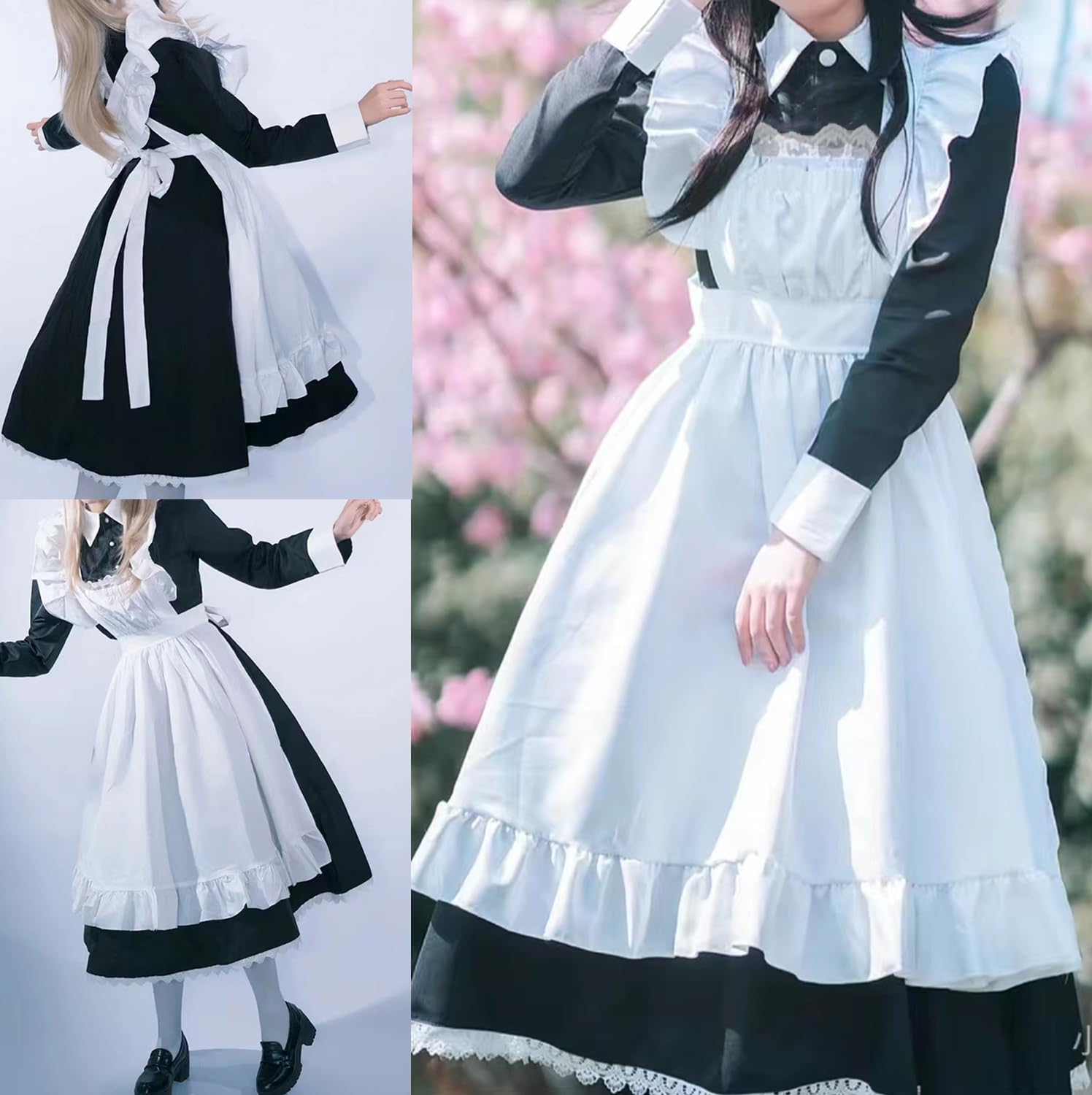 Amazon.co.jp: [AOTYP] メイド服 コスプレ コンカフェ 英国風 メイド服
