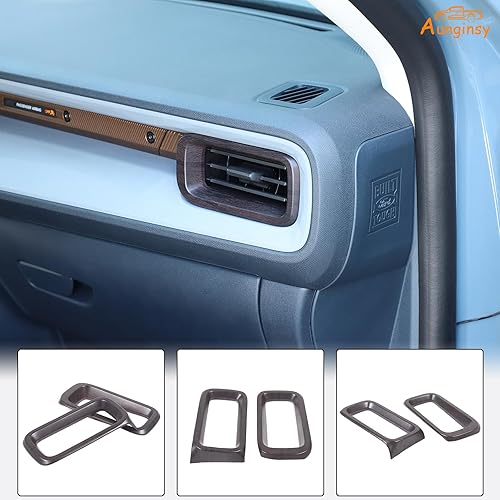 Miniatura 6 de Cubierta de salida de aire lateral para consola central de automóvil, compatible con Ford Maverick 2022-2024, marco de salida de aire lateral, panel