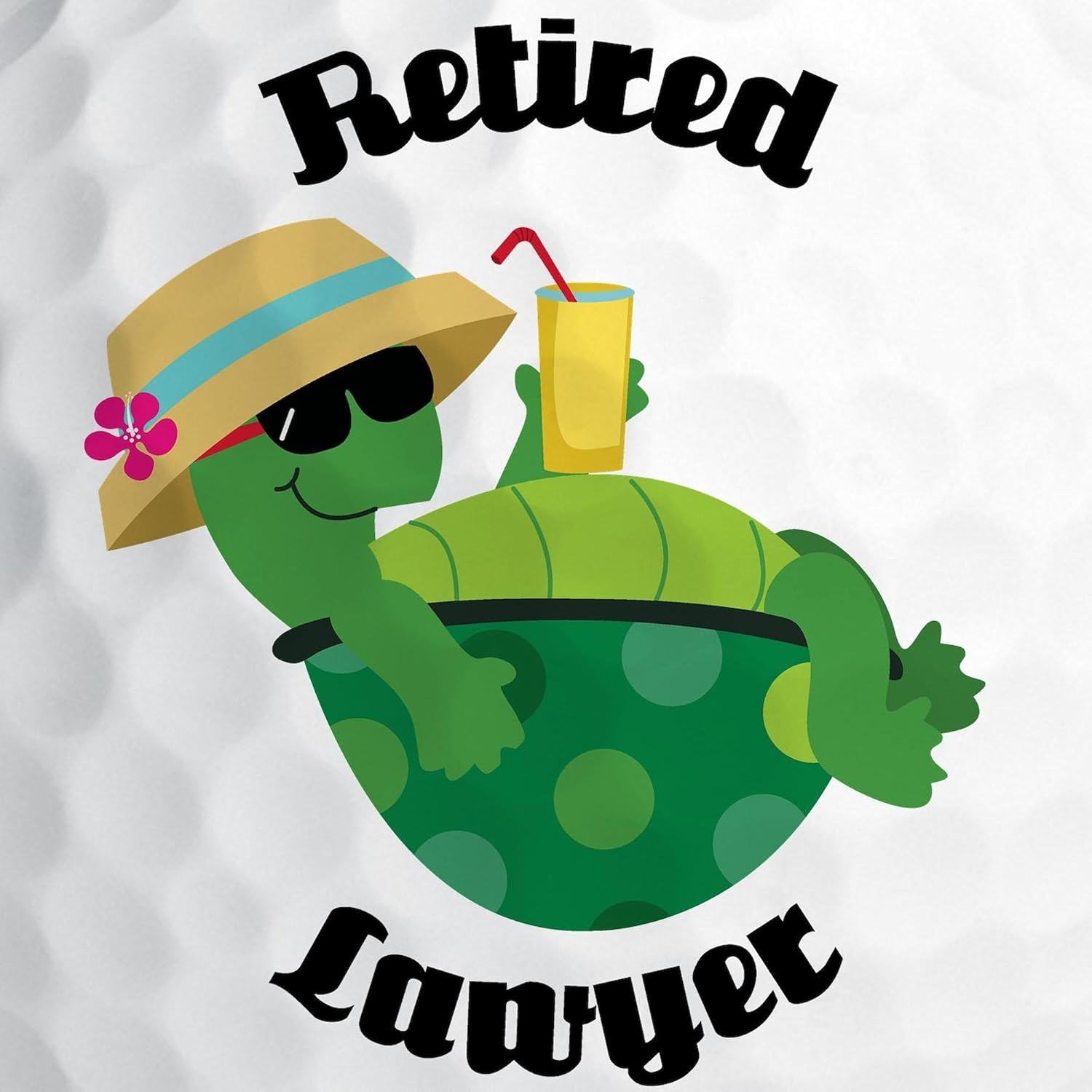 CafePress Retired Lawyer Turtle Novelty Golf Balls (Pk of 12)