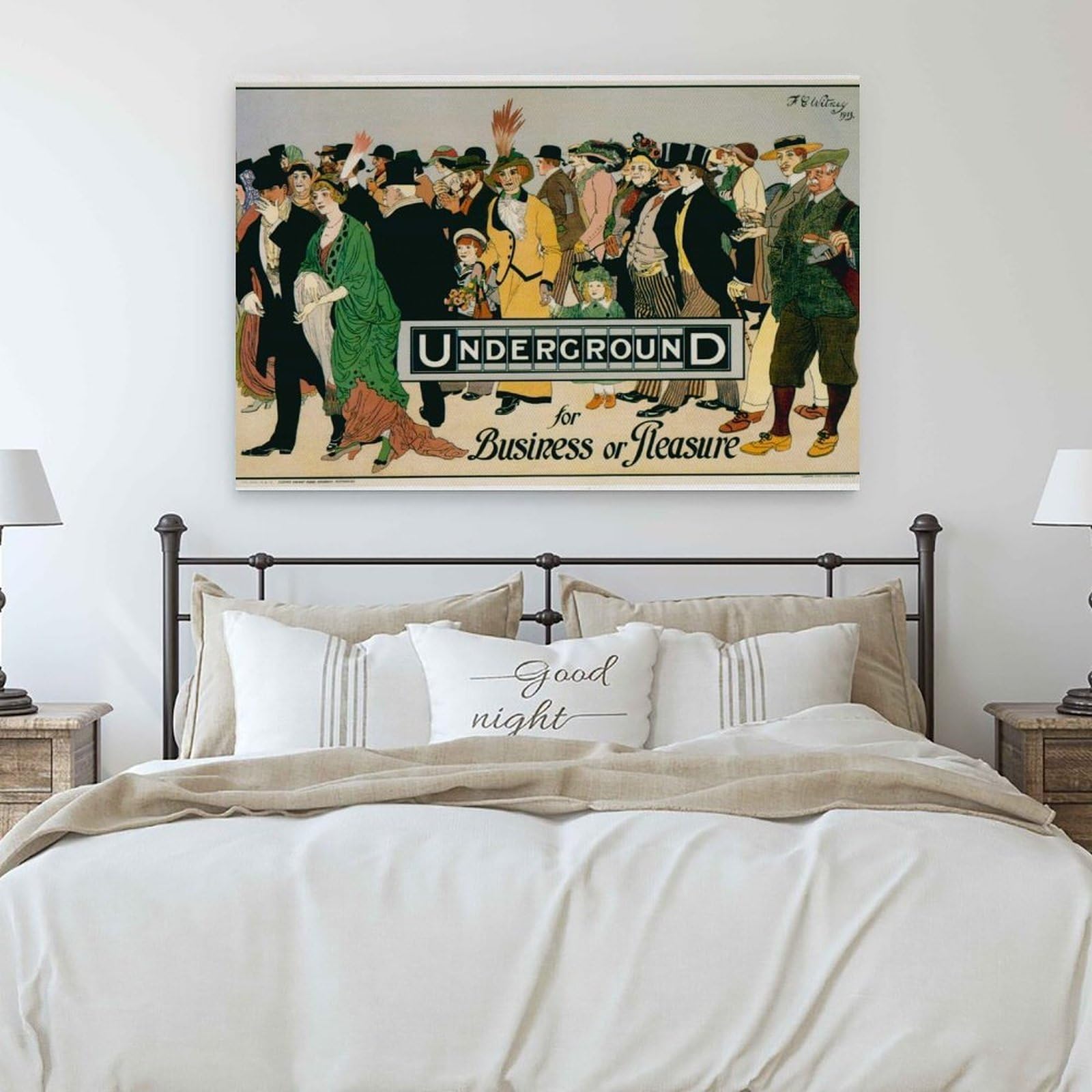 UNDERGROUND for Business Or Pleasure Poster Stampa su Tela Decorazione Pittura Soggiorno Arte Murale Camera Da Letto Pittura Pittura Moderna Home Boy Camera Stampa Pittura Ragazze Vacanze Wan