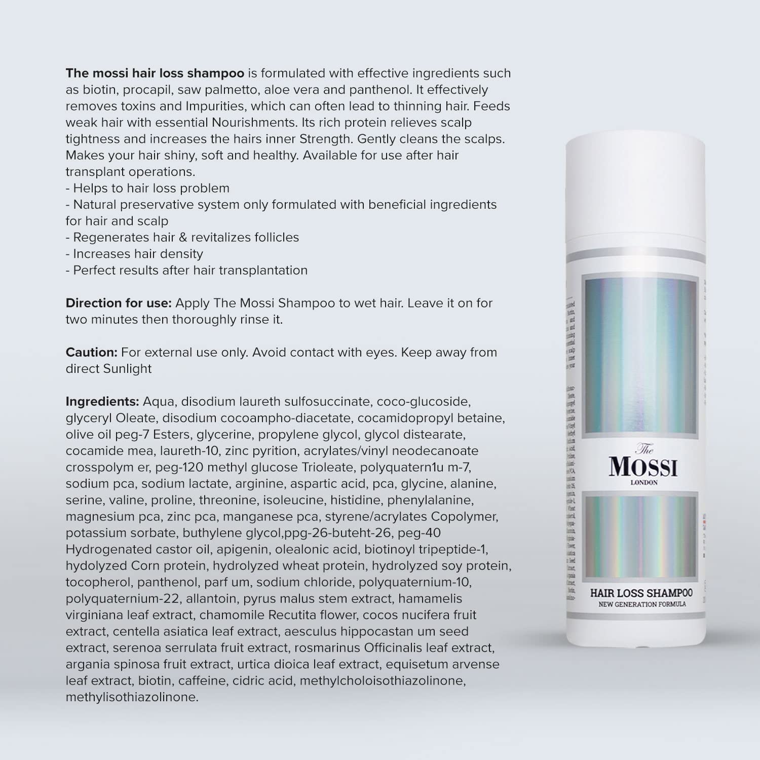 Mossi London Hair Repair Set ProSkin | Scalp Shampoo & Foam | 200ml+150ml