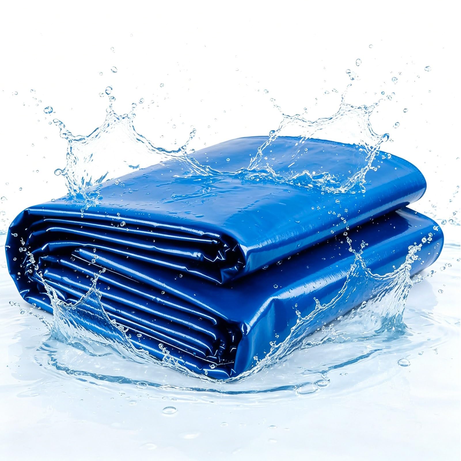 Bâche pour étang de jardin HDPE bleue 2x4m - Membrane de bassin étanche