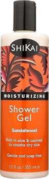 ShiKai Moisturizing Shower Body Gel, Sandalwood - 12 Oz