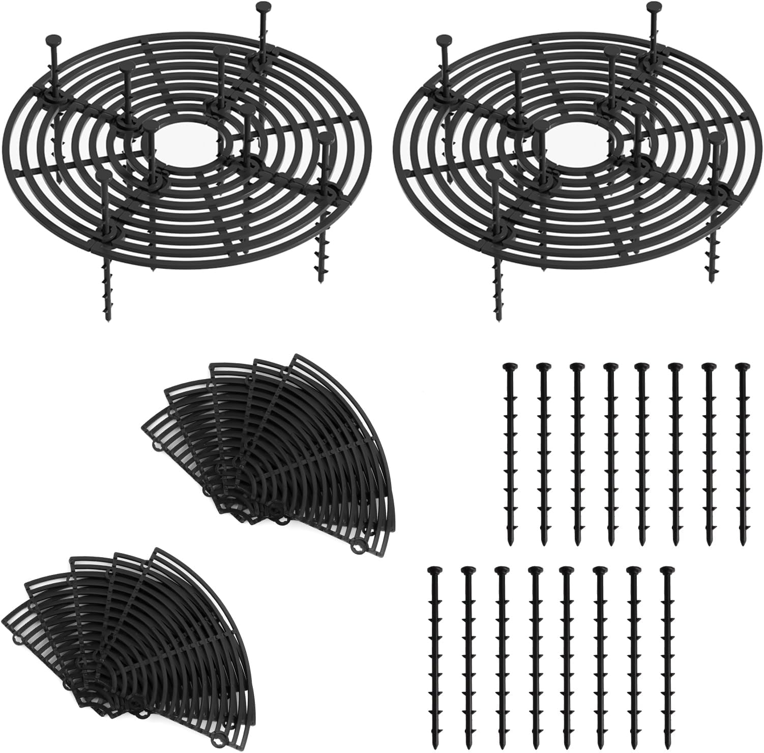 Wyvexa 4 Stück Blumentopfgitter, 30cm Blumentopf Abdeckung Indoor
