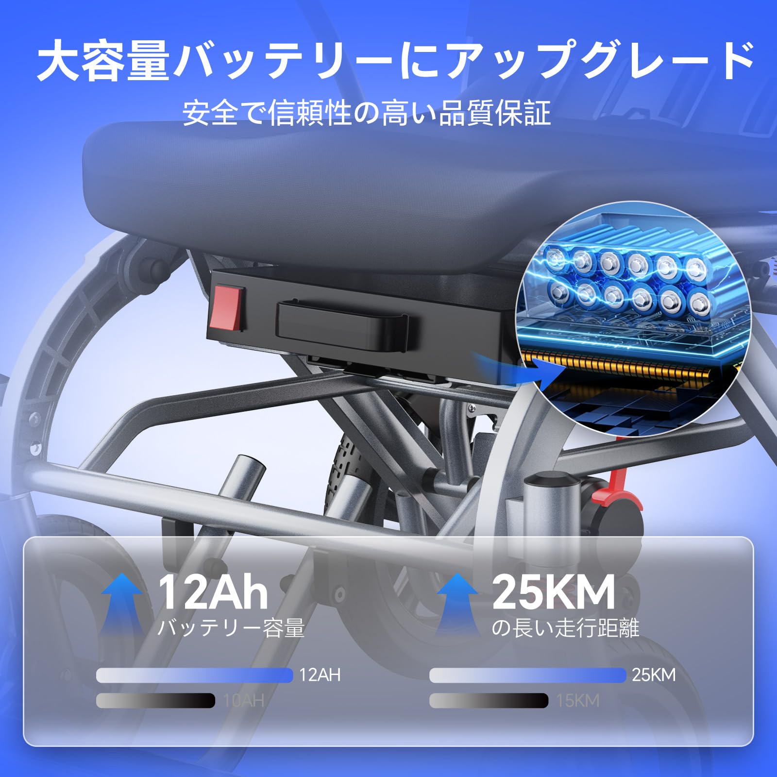 Amazon | ZENBON 車椅子 電動 軽量 18.2kg 折畳み コンパクト 電動