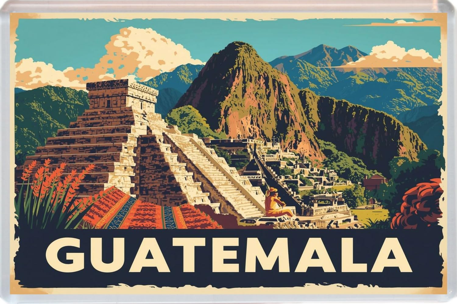 Guatemala - Jumbo Artistic Fridge Magnet 96 x 67mm BBSFHM3535