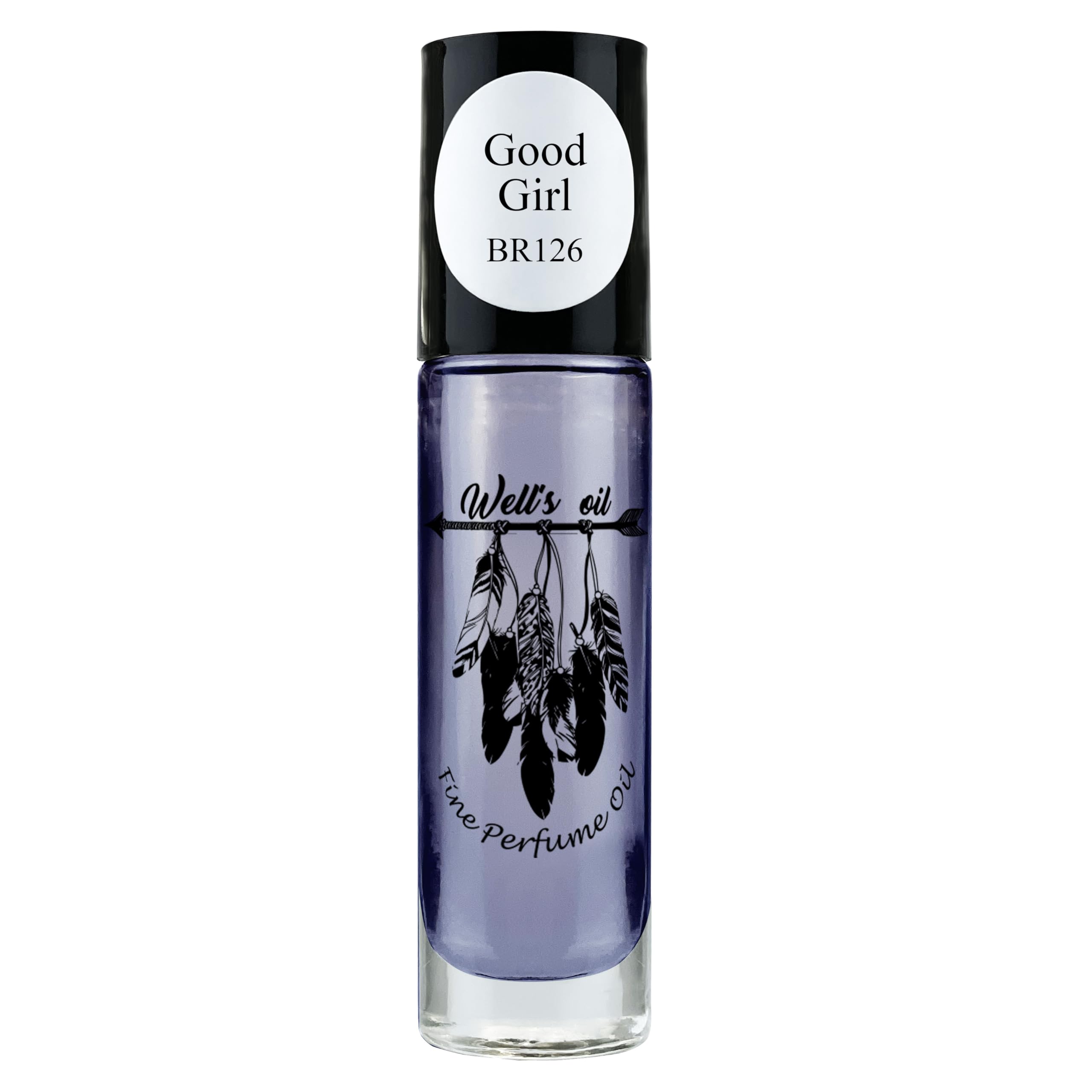 Well's Oil Roll-On Perfume Oil (Inspired by Good Girl) | Fruity, Floral & Vanilla Notes | Long-Lasting | Paraben-Free | 0.33 Fl Oz / 10 ml