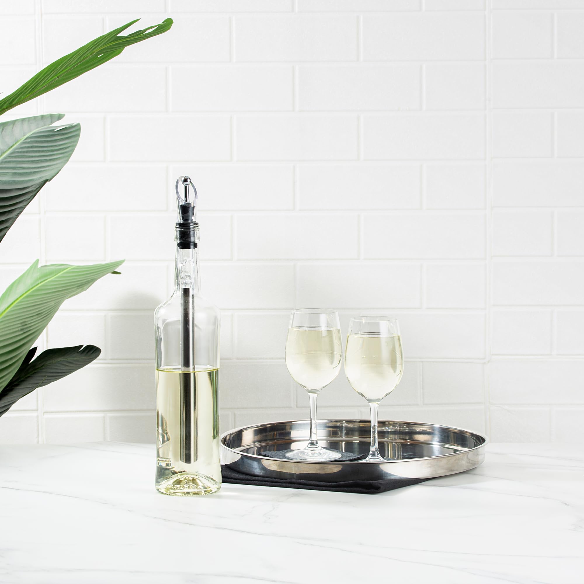 Stainless Steel Wine Chilling Rod - Aerator & Pourer -9