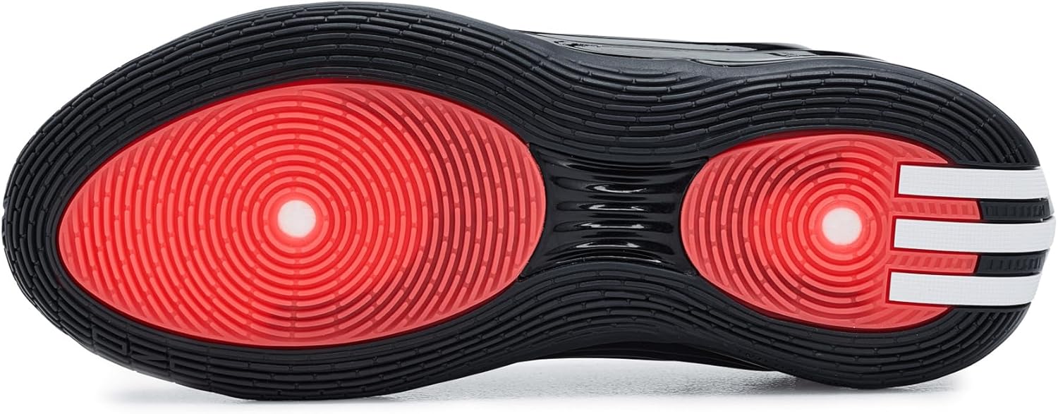 adidas Unisex Harden Volume 10 Core blackFtwr White/Lucid red 13 US