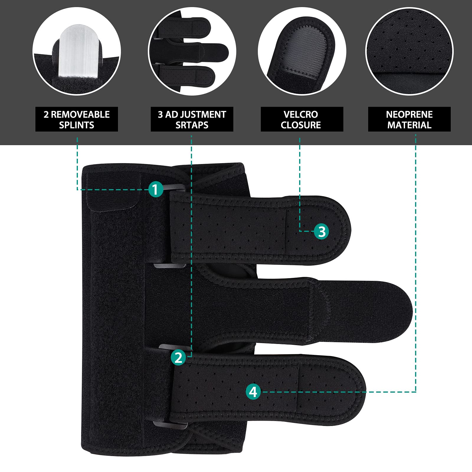 Elbow Brace for Comfortable Night Sleep Elbow Support, Adjustable Elbow