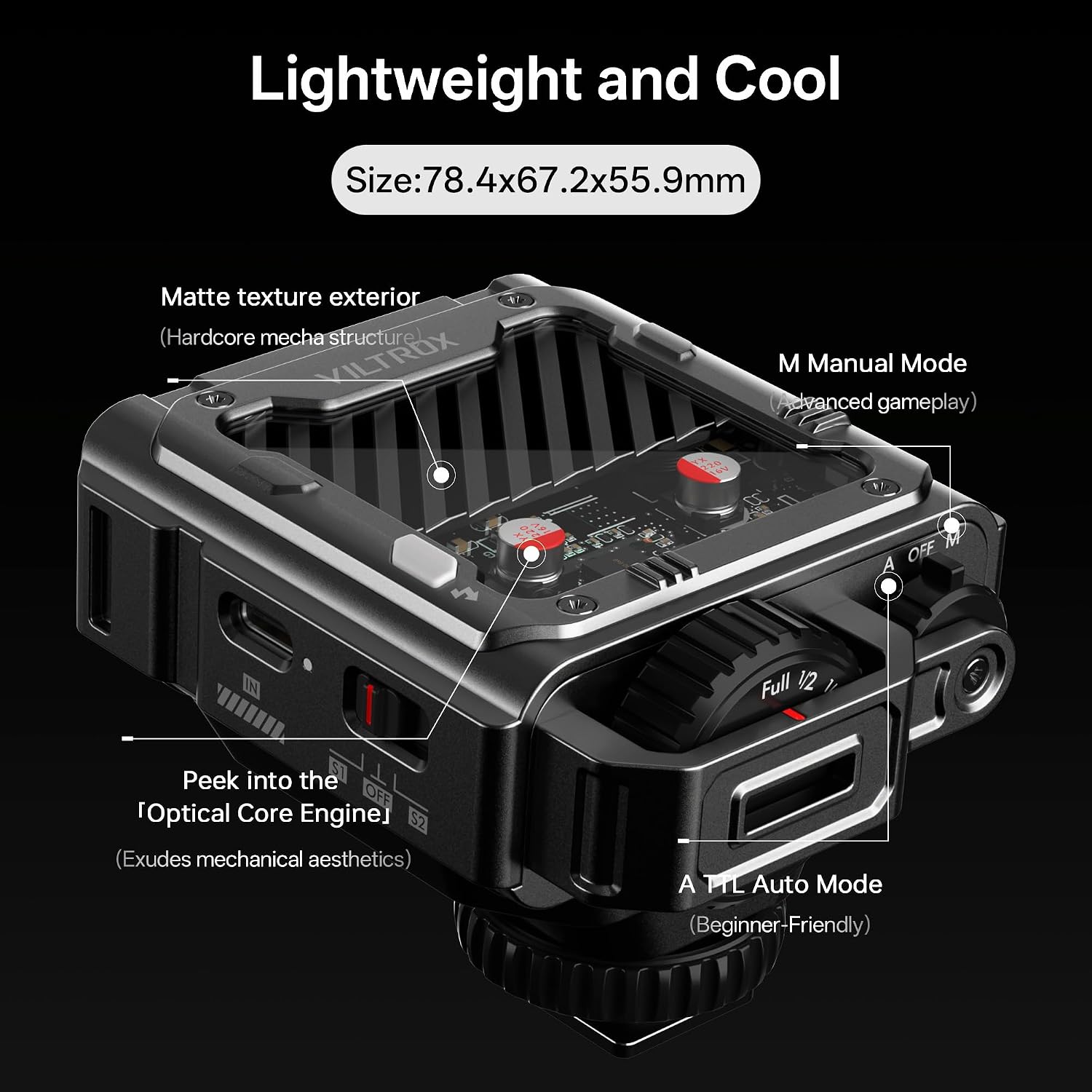 VILTROX Spark Z3-F TTL Camera Flash for Sony (Grey, Z3-(S-Mount))