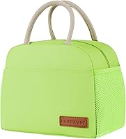 Vista 38 de Bolsa de Almuerzo para Mujer/Hombre Lonchera para Mujer/Hombre (Negro+Blanco a Cuadros)
