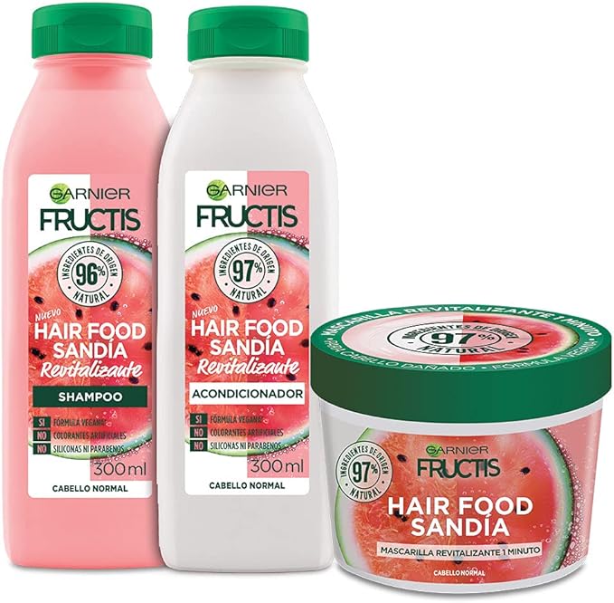 Garnier Fructis Hair Food Sandía Rutina Completa Belleza