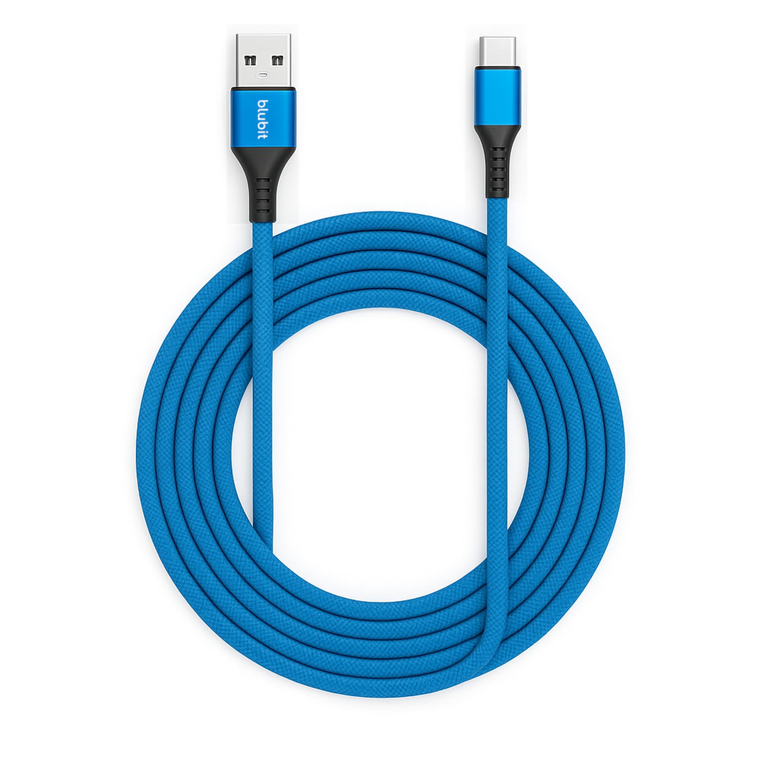 USB Type C Cable 15W, Nylon Braided USB C to USB A Cable for Android Smartphones, Tablets & Other Type-C Devices Charging Cable (Blue)-image-44