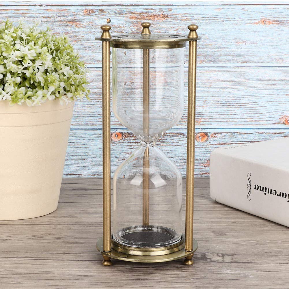 Temporizador de reloj de arena, cristal, decoración del hogar, accesorios de regalo para cocinar, jugar, escuela, oficina