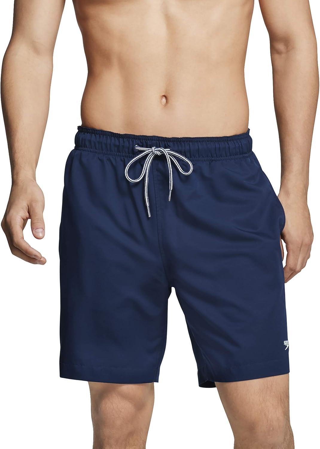 Speedo Men's Swim Trunk Knee Length Volley Comfort Liner Solid