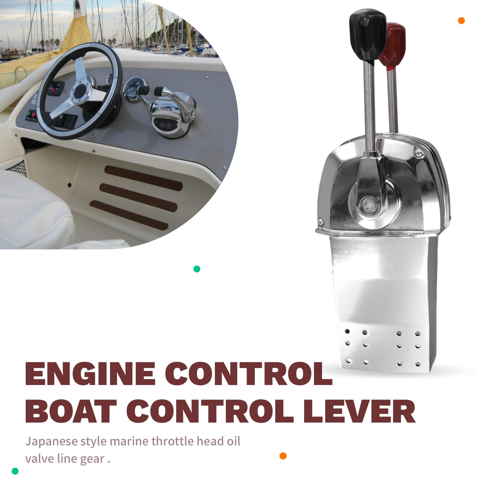 Controllo Motore A Motore A Doppia Leva del Motore Monte Marine Controllo Marine Leva