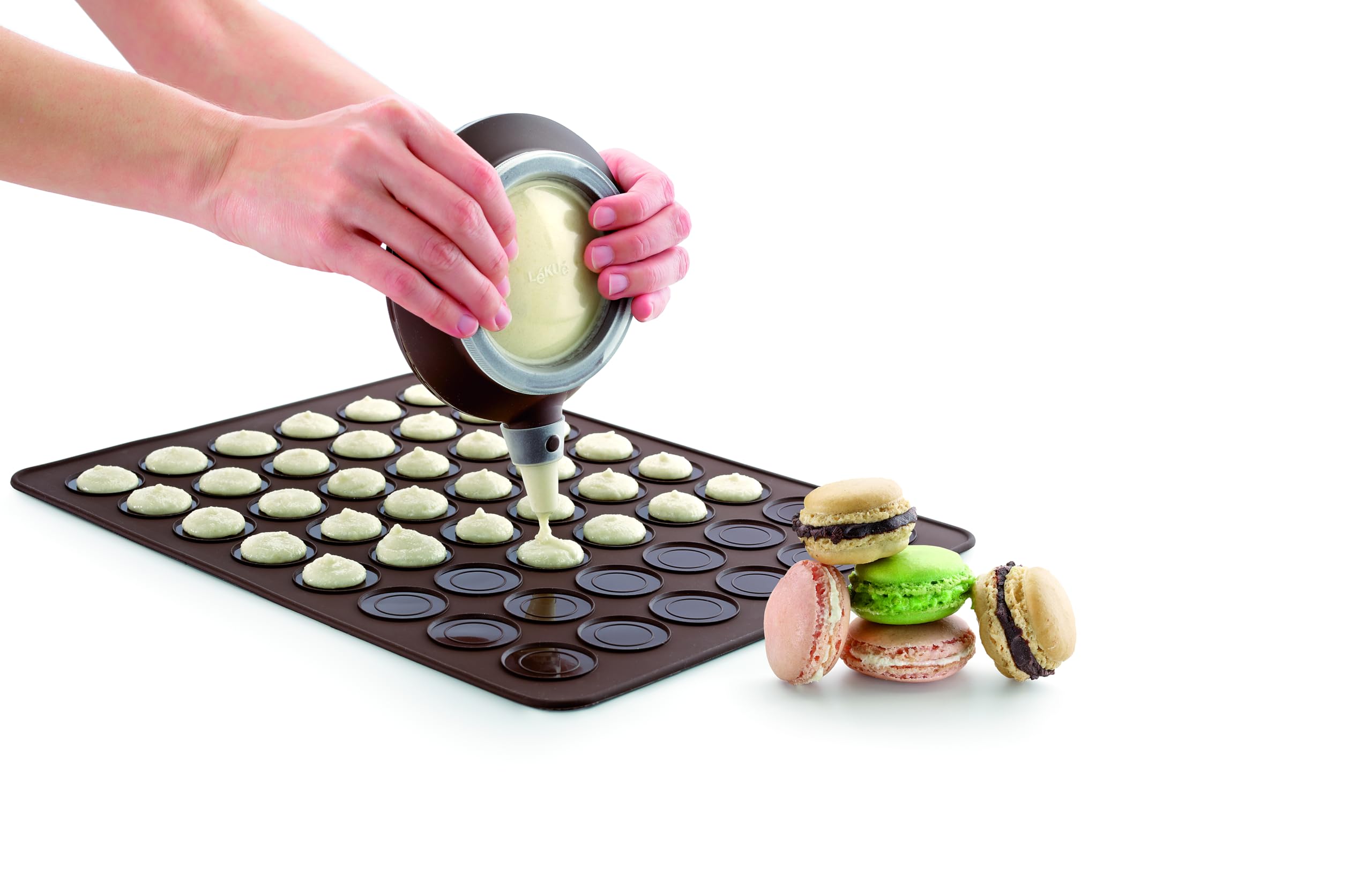 Lékué Macarons-Backset, braun Kit macaron