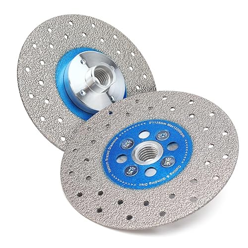 Miniatura 10 de Hoja de pulido de azulejos de 4 "Hoja de corte de granito con corte y molienda de brida extraíble 58-11 para baldosas de granito de mármol Pocelain