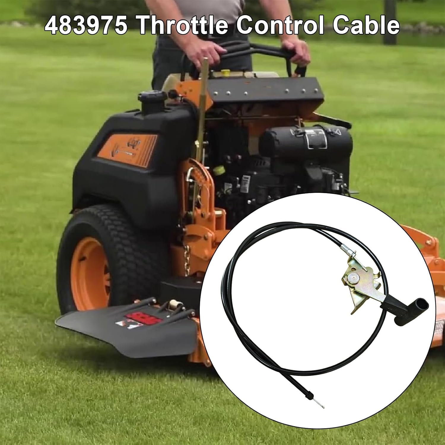 483975 Throttle Control Cable Replacement for Scag V-Ride Series