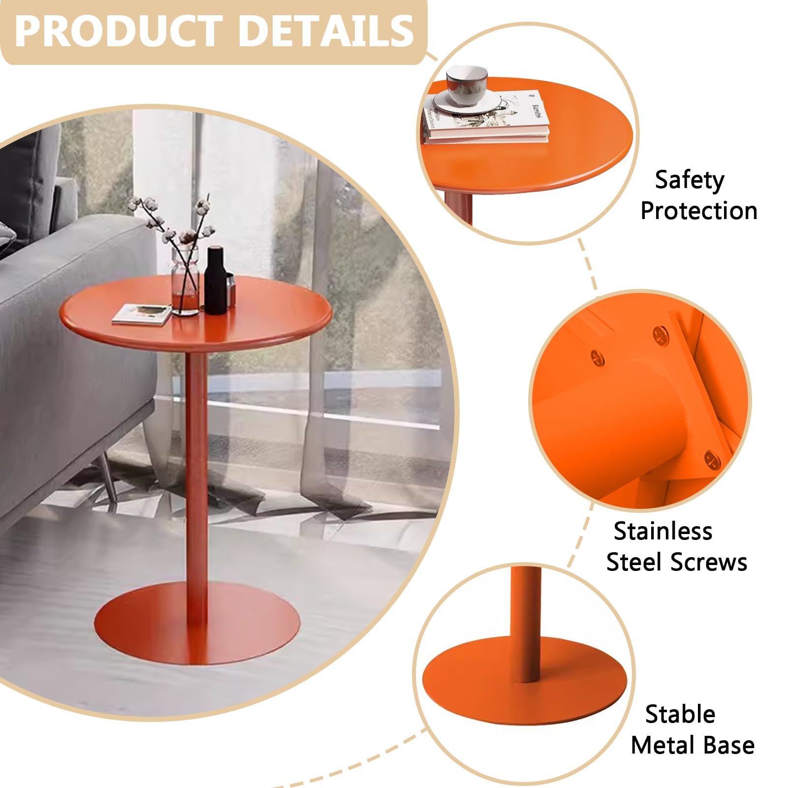 Amazon｜ラウンドバーテーブル、カウンターパブダイニングハイテーブル