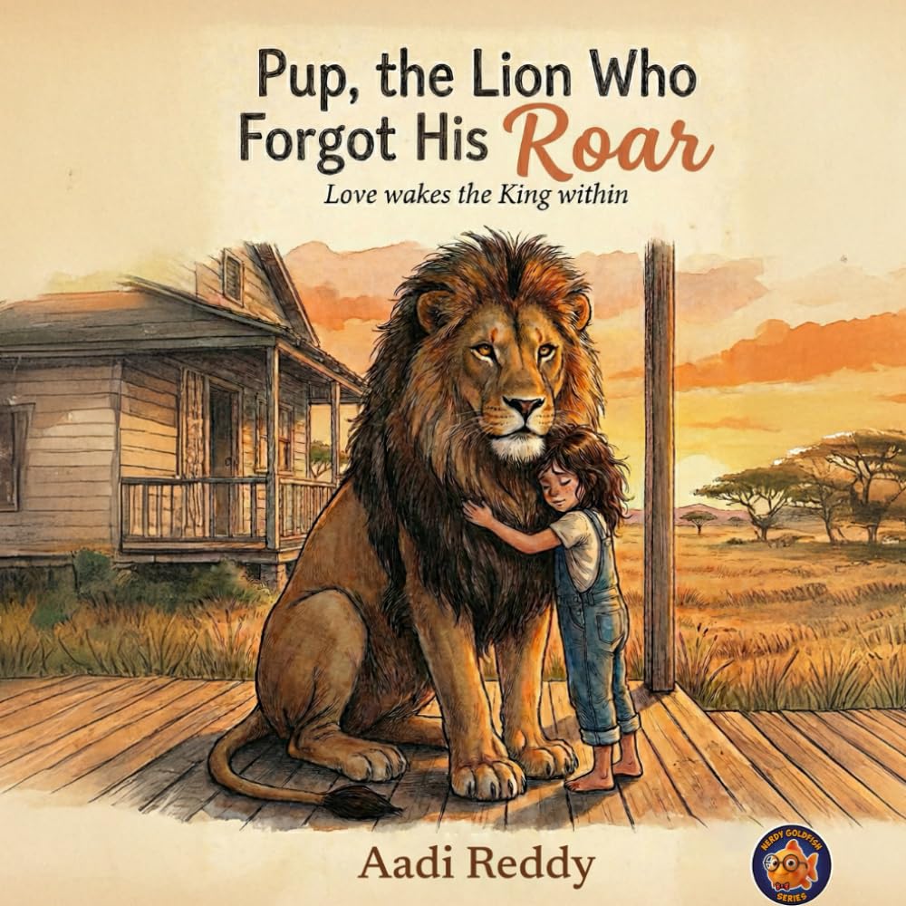 Pup, the Lion Who Forgot His ROAR!: Love Awakes the King within! (NERDY GOLDFISH)