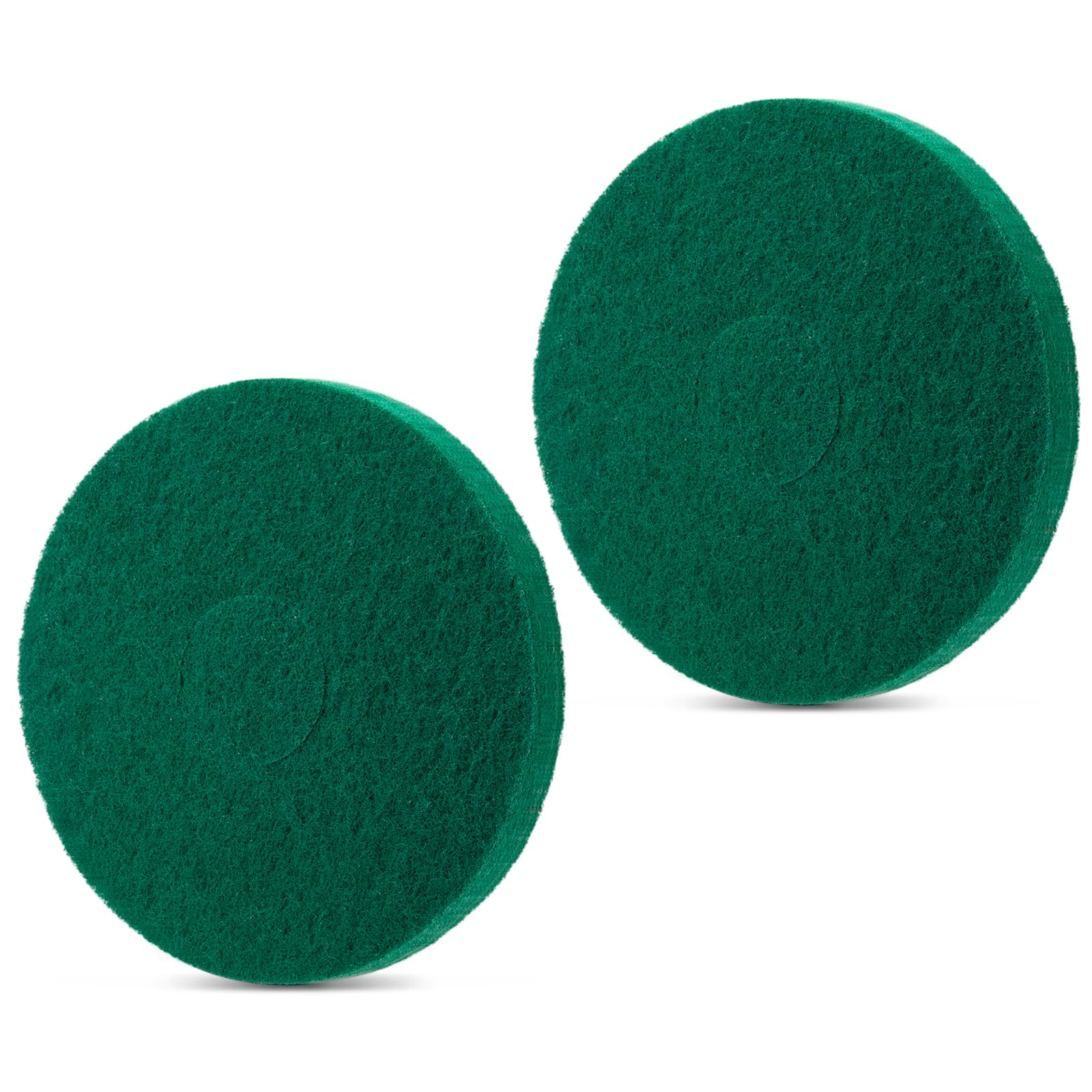 Almohadillas orbitadoras de limpieza 437.056 para máquina de piso Oreck 550MC, almohadilla de fregado verde comercial de 12 pulgadas, almohadillas de amortiguación orbitales para azulejos, madera dura
