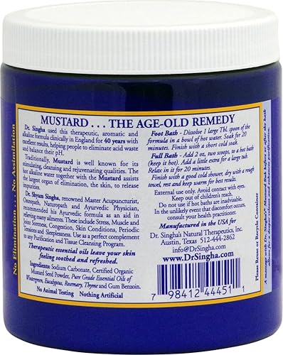 Miniatura 8 de Mostaza para baño de Dr. Singhas, 16 onza