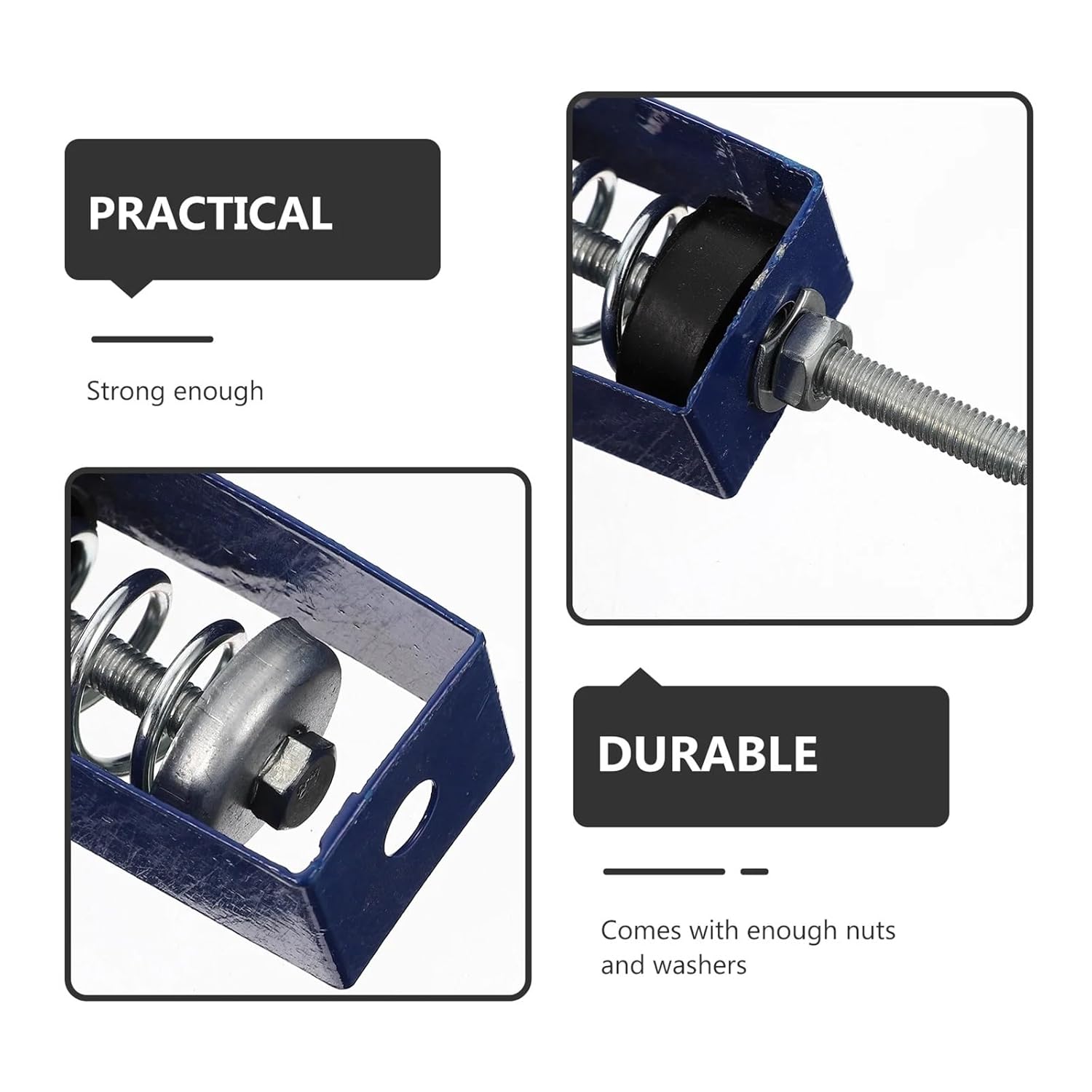 Mechanical Vibration Damping Mounts 4 Pcs Spring Shock Absorber Elastic Hanger Isolator Damping for Office Galvanized Steel Mounting Frame Pre Drilled M8 Holes for Engines Pumps Generators