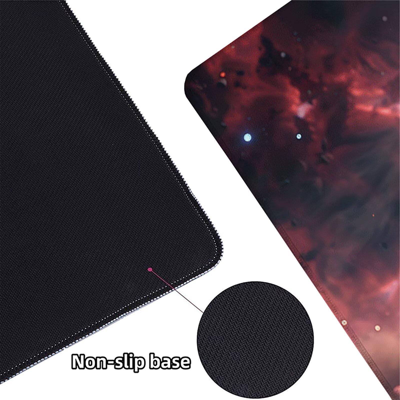 Astronauta Alfombrilla Ratón Gaming XXL 1500 x 800 mm, Alfombrilla Gaming Rosa Mousepad con Base de Goma Antideslizante, Impermeable Desk Mat para Teclado y Raton, Accesorios Gaming, Regalos 7-T
